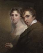 Self-Portrait of the Artist Painting His Wife (Sarah Annis Sully)